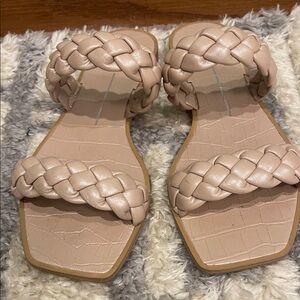 Dolce Vita Braided Strap Sandals - Tan